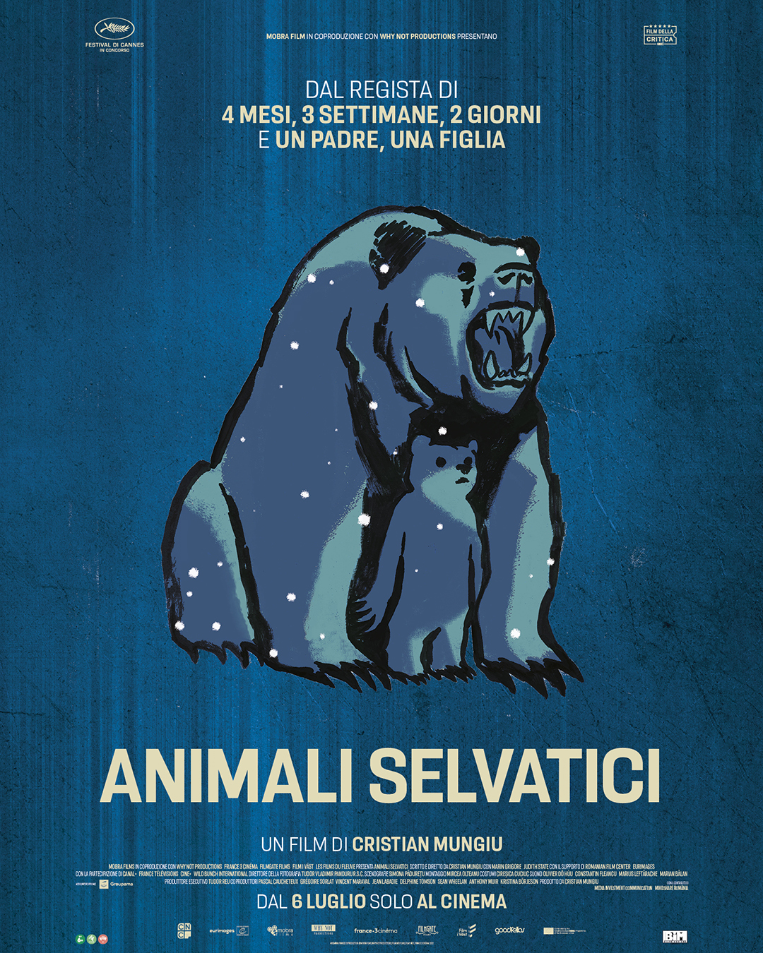 QUATTRO POSTER ILLUSTRATI PER ANIMALI SELVATICI,IL FILM DI CRISTIAN MUNGIU  AL CINEMA - Zarabazà