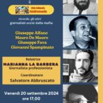 Ai Cantieri Culturali alla Zisa di Palermo un incontro dedicato ai giornalisti siciliani uccisi dalla mafia