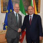 Palazzo d’Orléans, Schifani riceve l’ambasciatore Usa: «Presto in America con una delegazione di imprenditori siciliani»